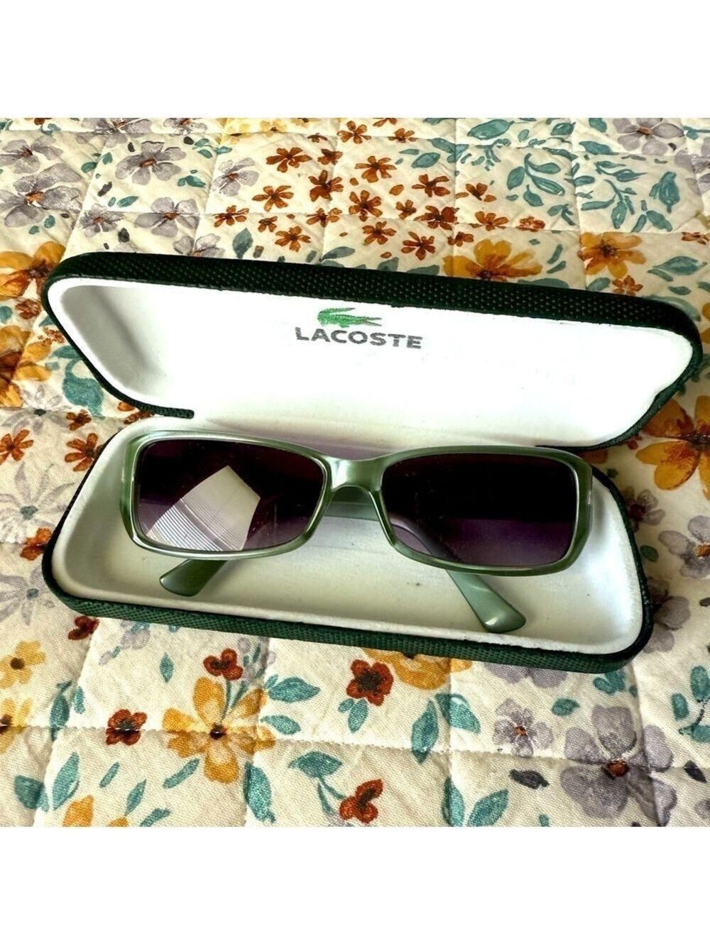 Lacoste R479RS/S Sunglasses & Medium Green Hard Case UNISEX